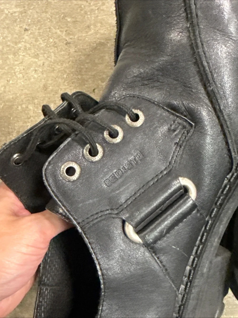 Vintage Bed Stu Oxford Chunky Buckle Black Leather Men’s Size 10 Eu 44 90s Y2K